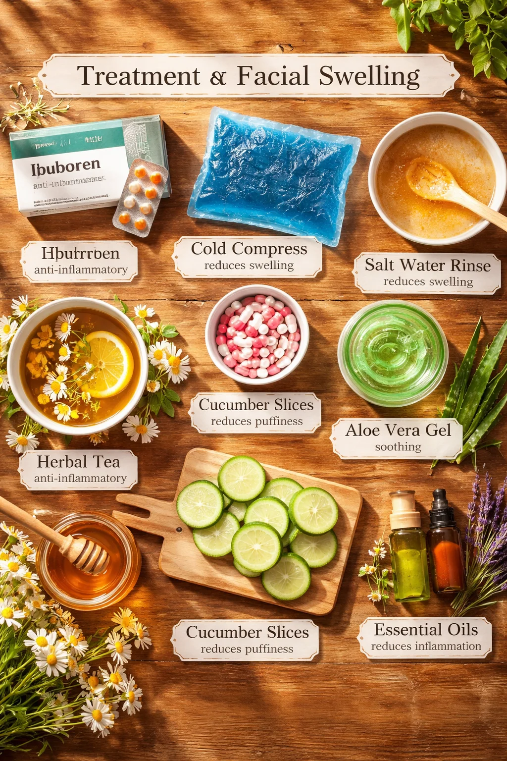 Face Swelling locations and what Each Means