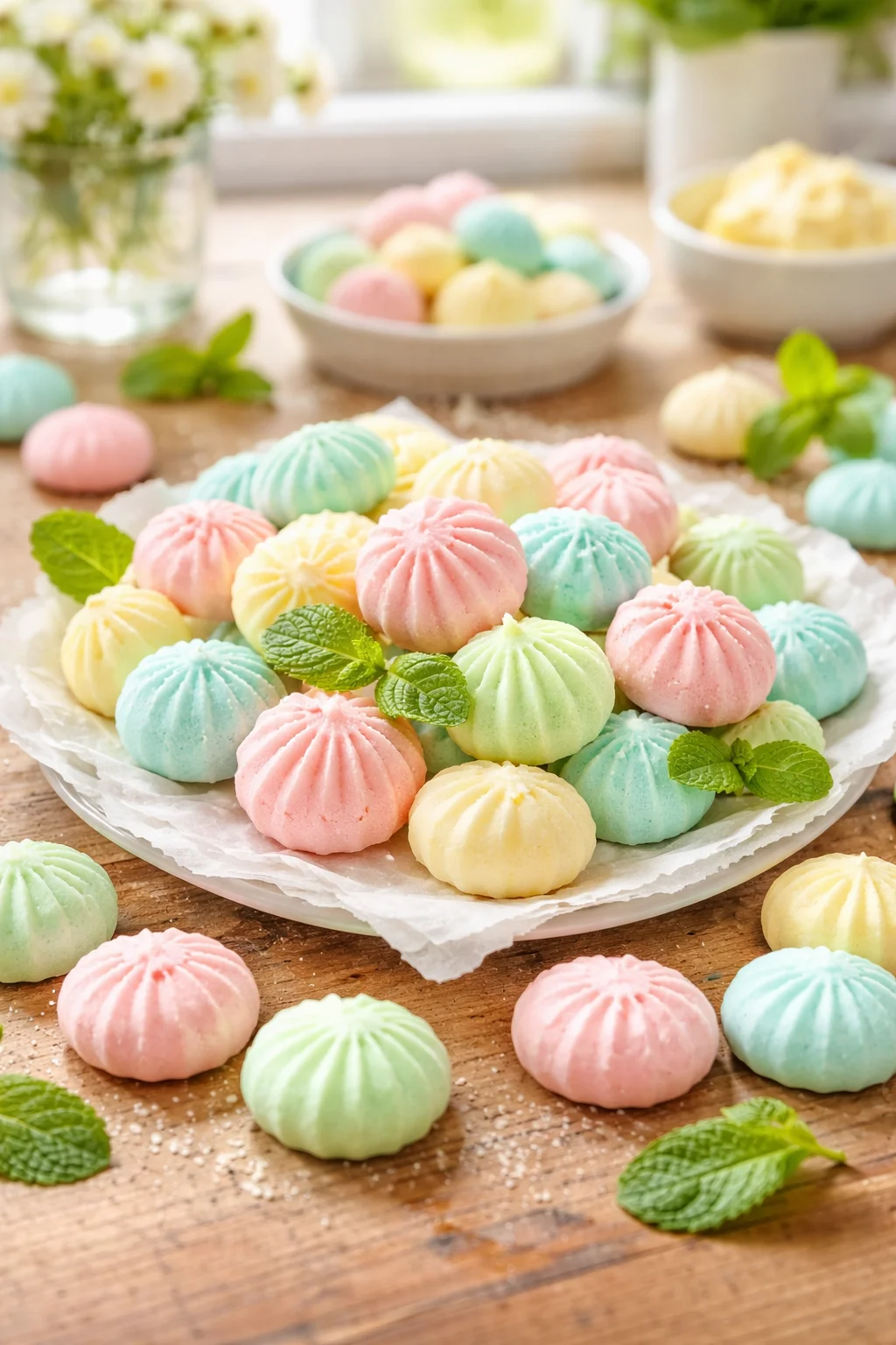 HOMEMADE CREAM CHEESE MINTS