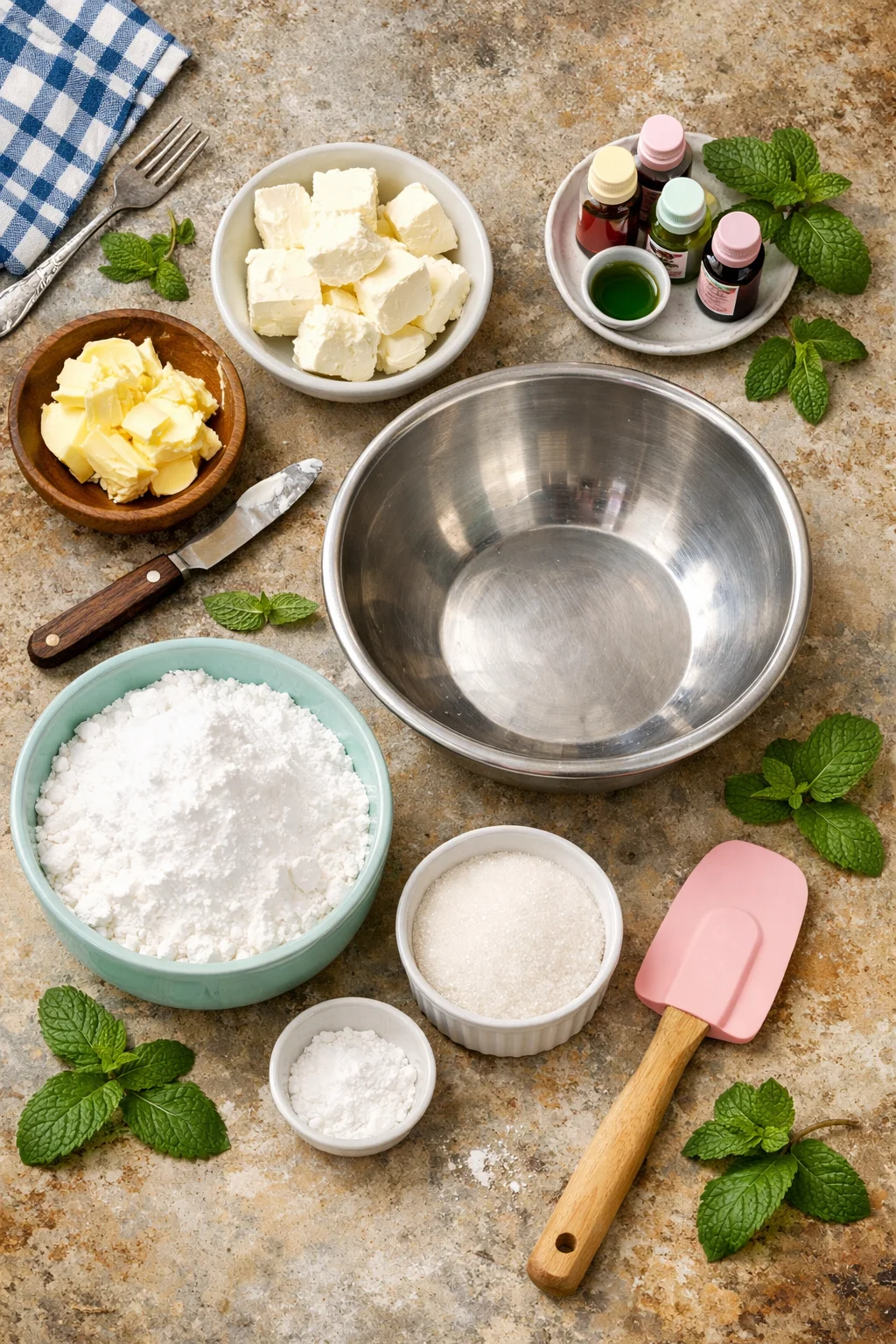 HOMEMADE CREAM CHEESE MINTS