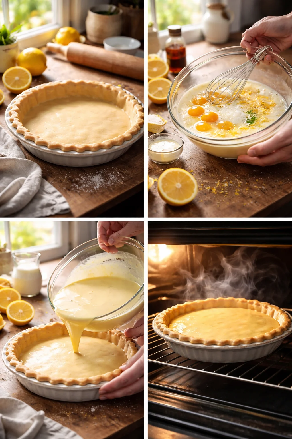 lemon custard pie