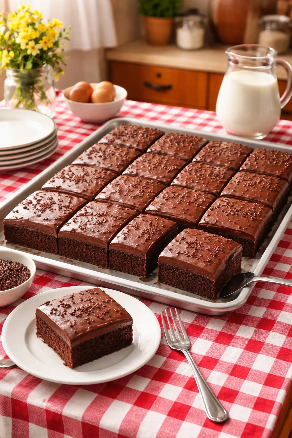 LUNCH LADY CHOCOLATE CAKE