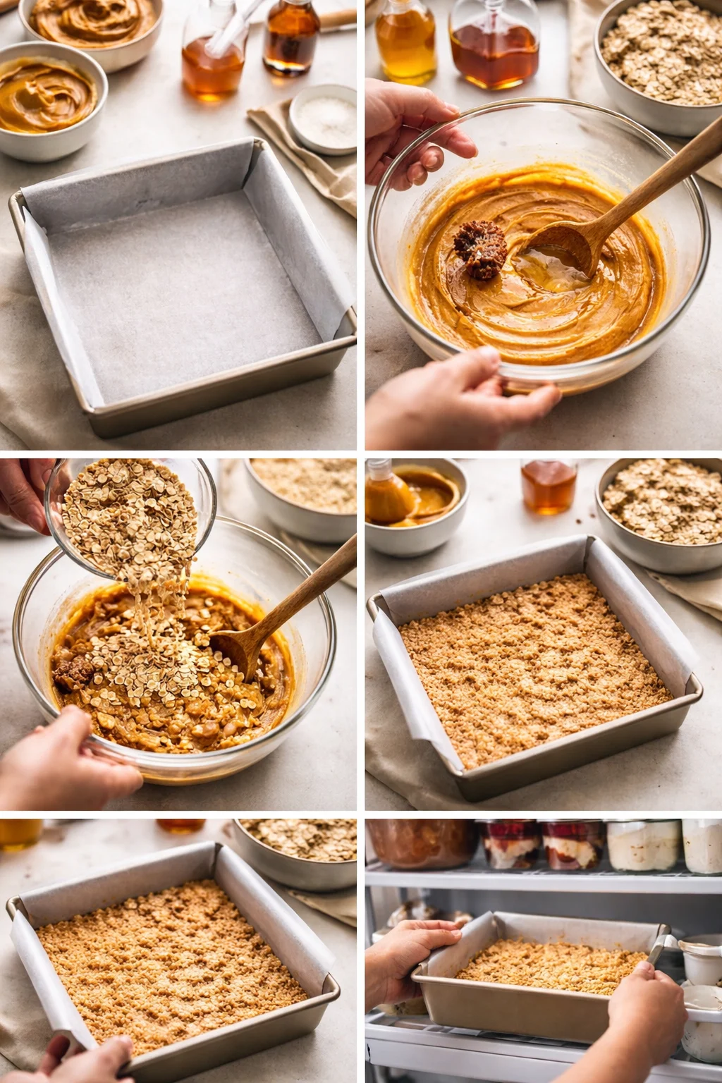 NO BAKE PEANUT BUTTER OATMEAL BARS