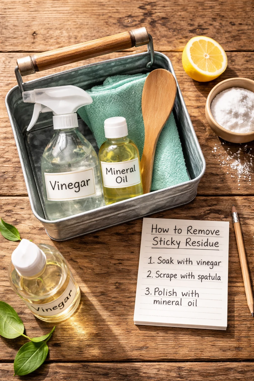 Restore Wood Easily With Vinegar + Oil