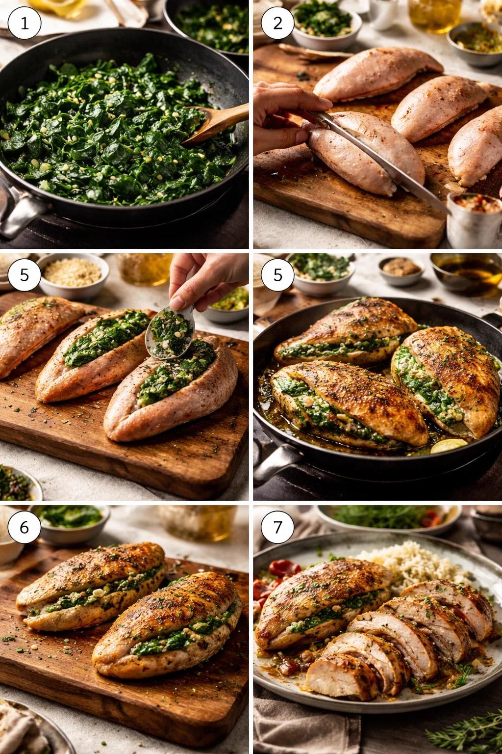 Spinach Stuffed Chicken Breast
