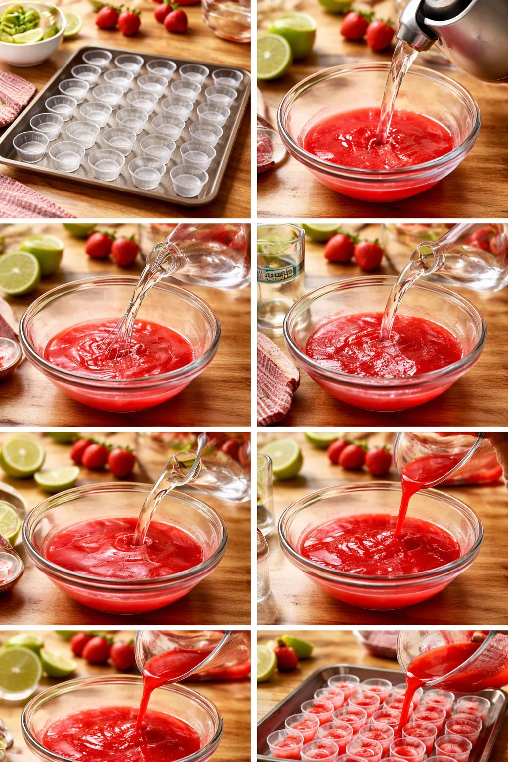 Strawberry Daiquiri Jello Shots