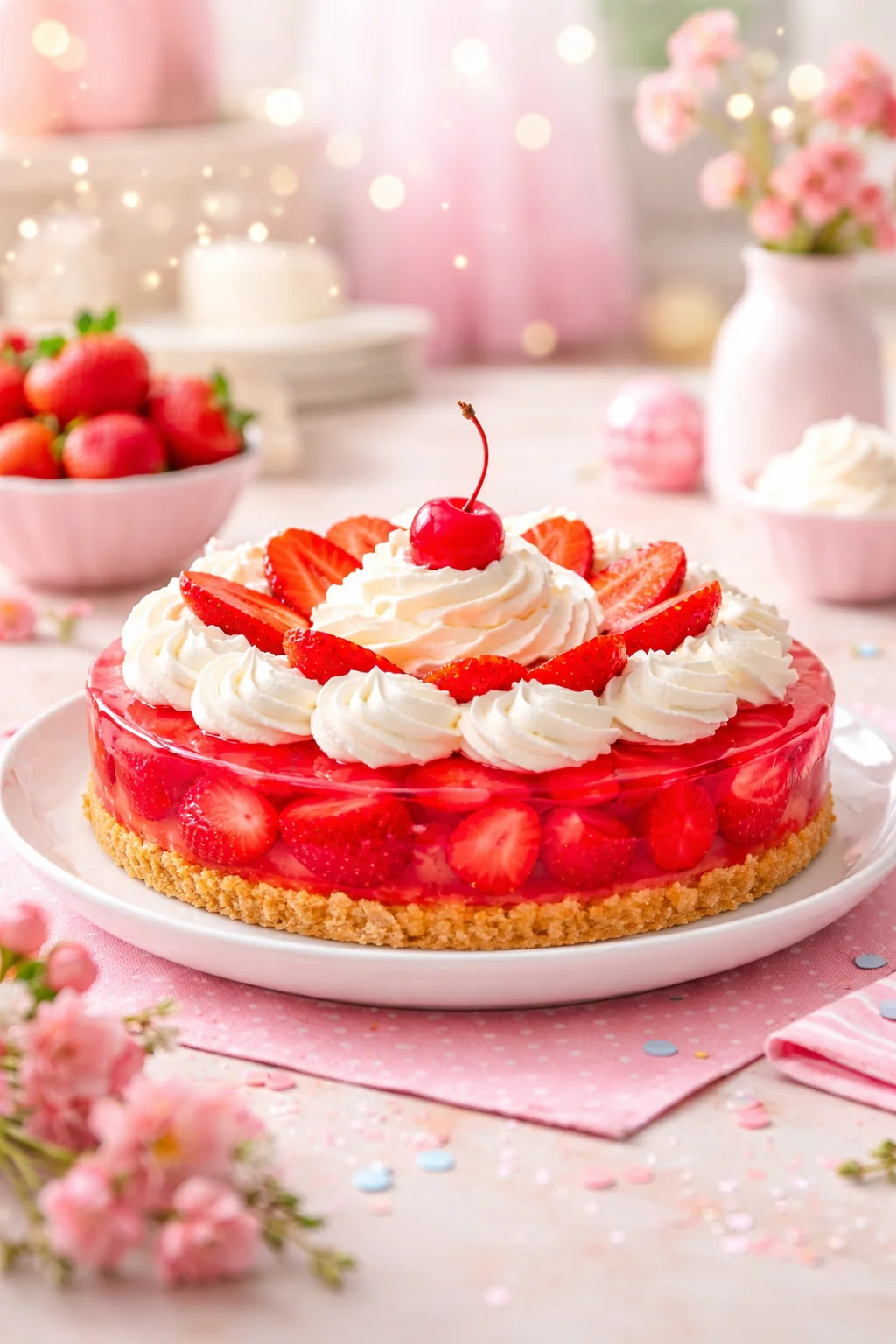 Strawberry Jello Pie