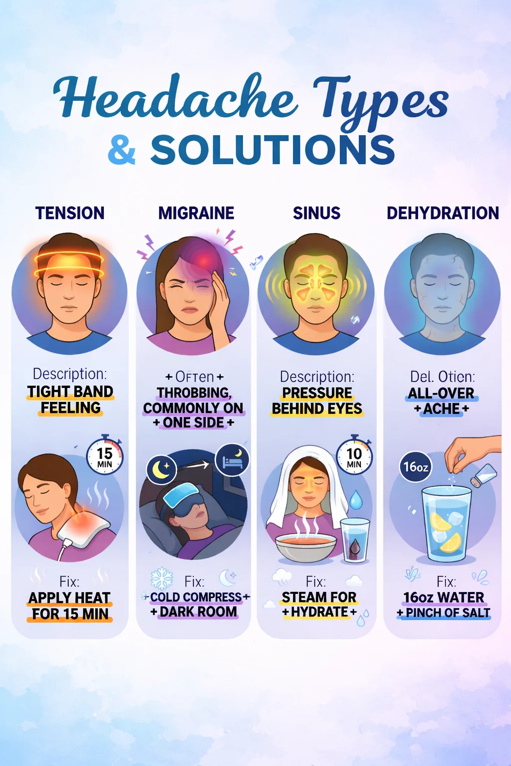 What Your Headache Type Indicates And How To Fix It