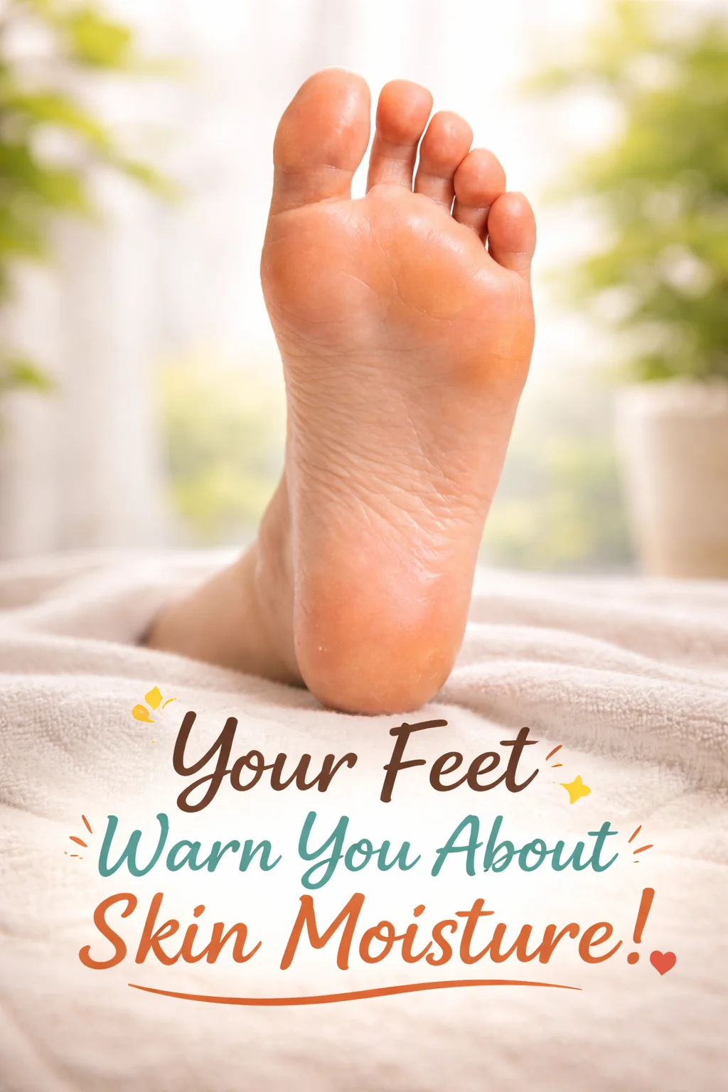 Your Feet Are warning you about Skin's moisture levels