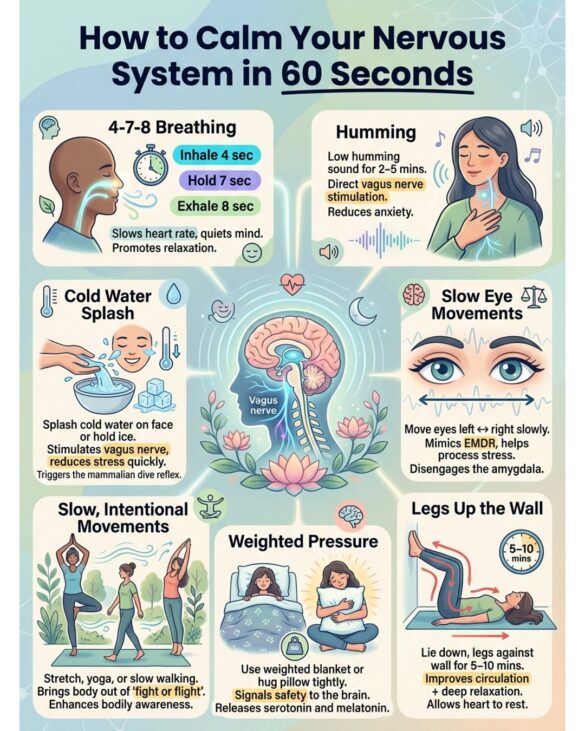 How to Calm Your Nervous System in 60 Seconds