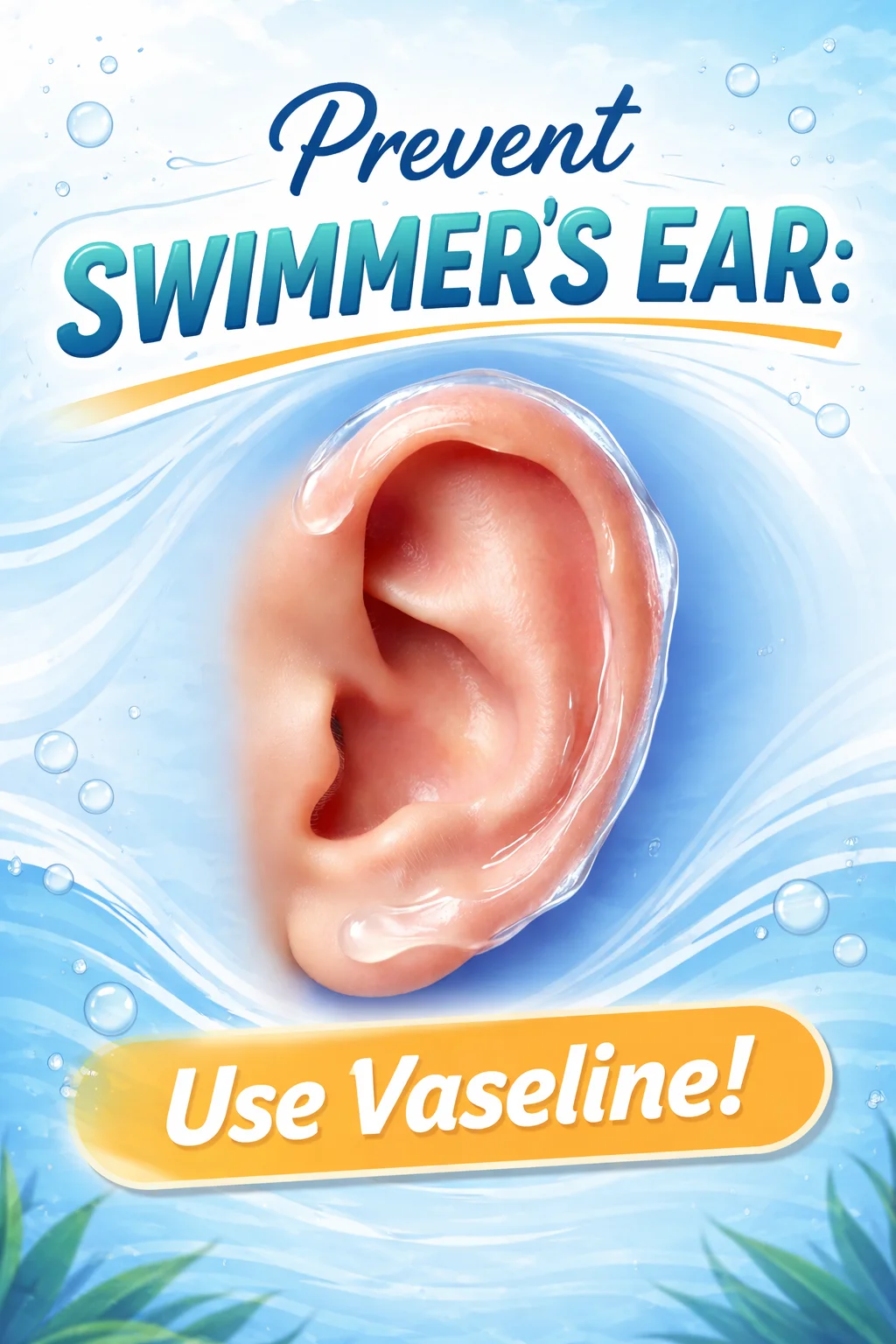 Applying Vaseline Around the Ear Before Swimming Can Help Prevent Swimmer's Ear