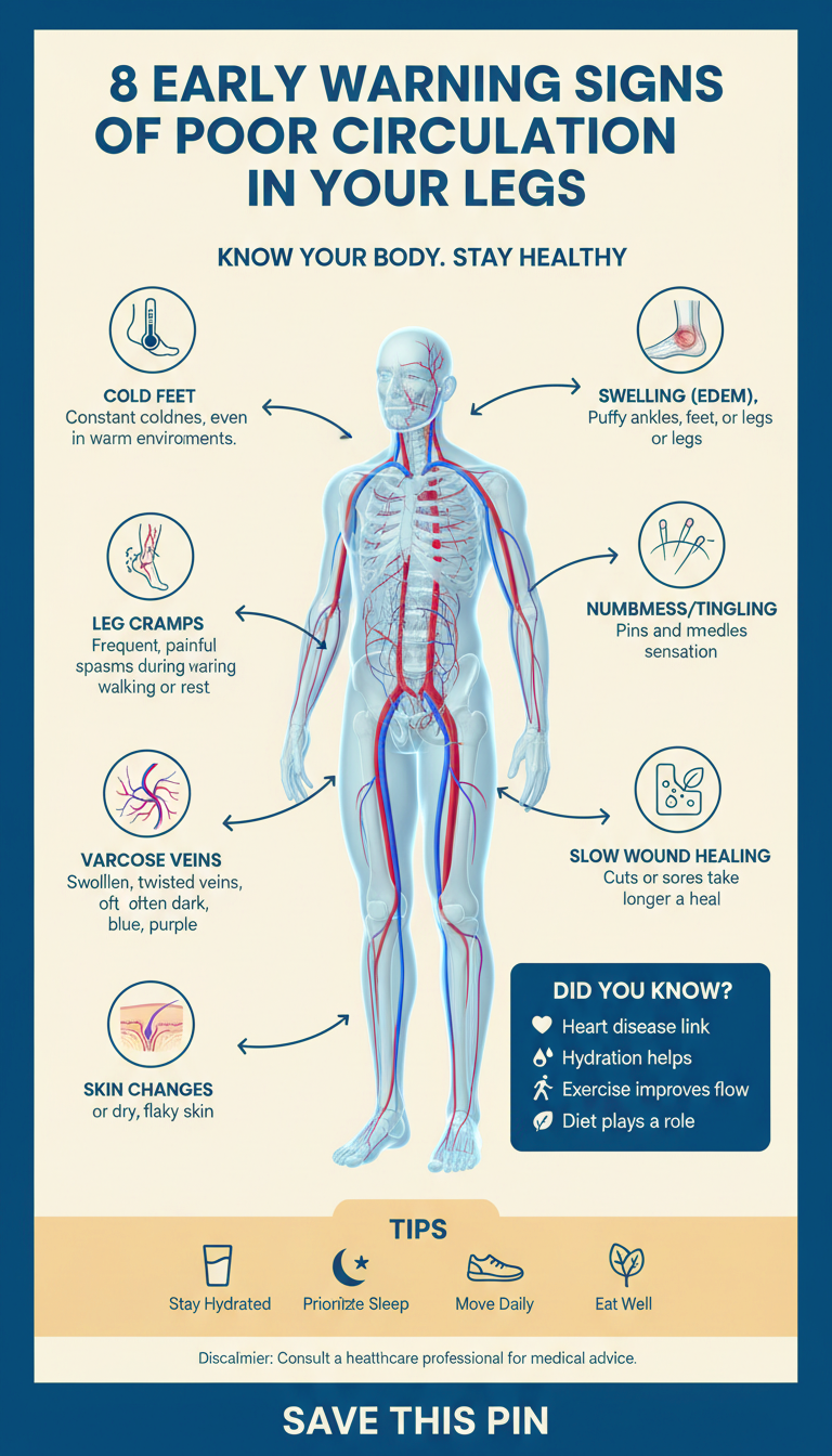 8 Early Warning Signs Of Poor Circulation In Your Legs