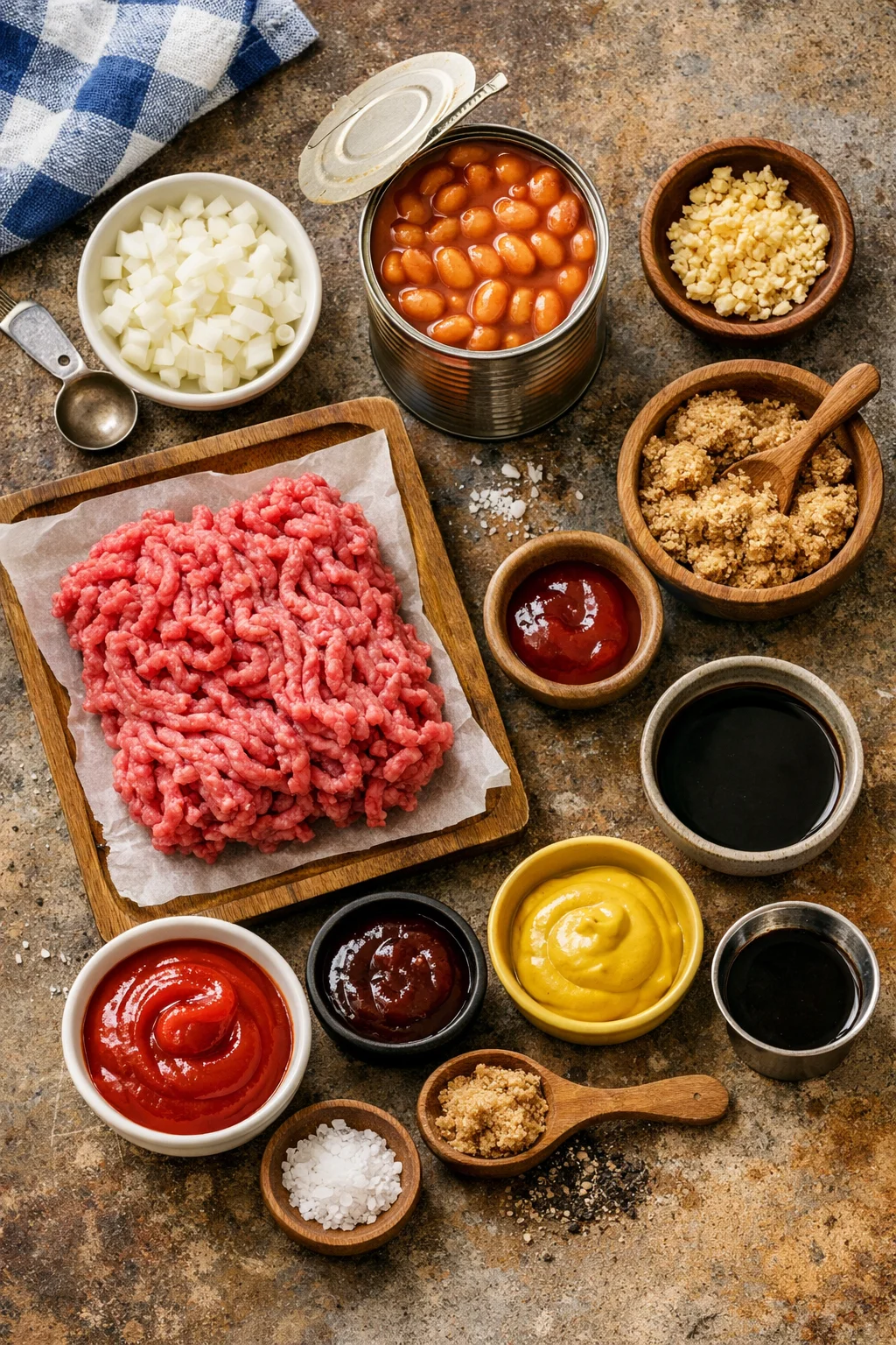 BAKED BEANS with GROUND BEEF