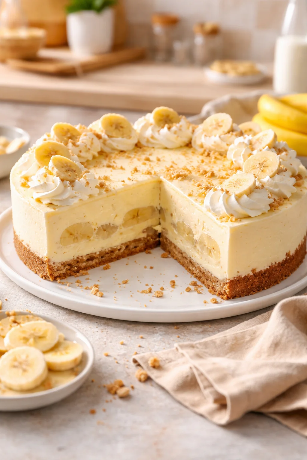 Banana Cream Cheesecake