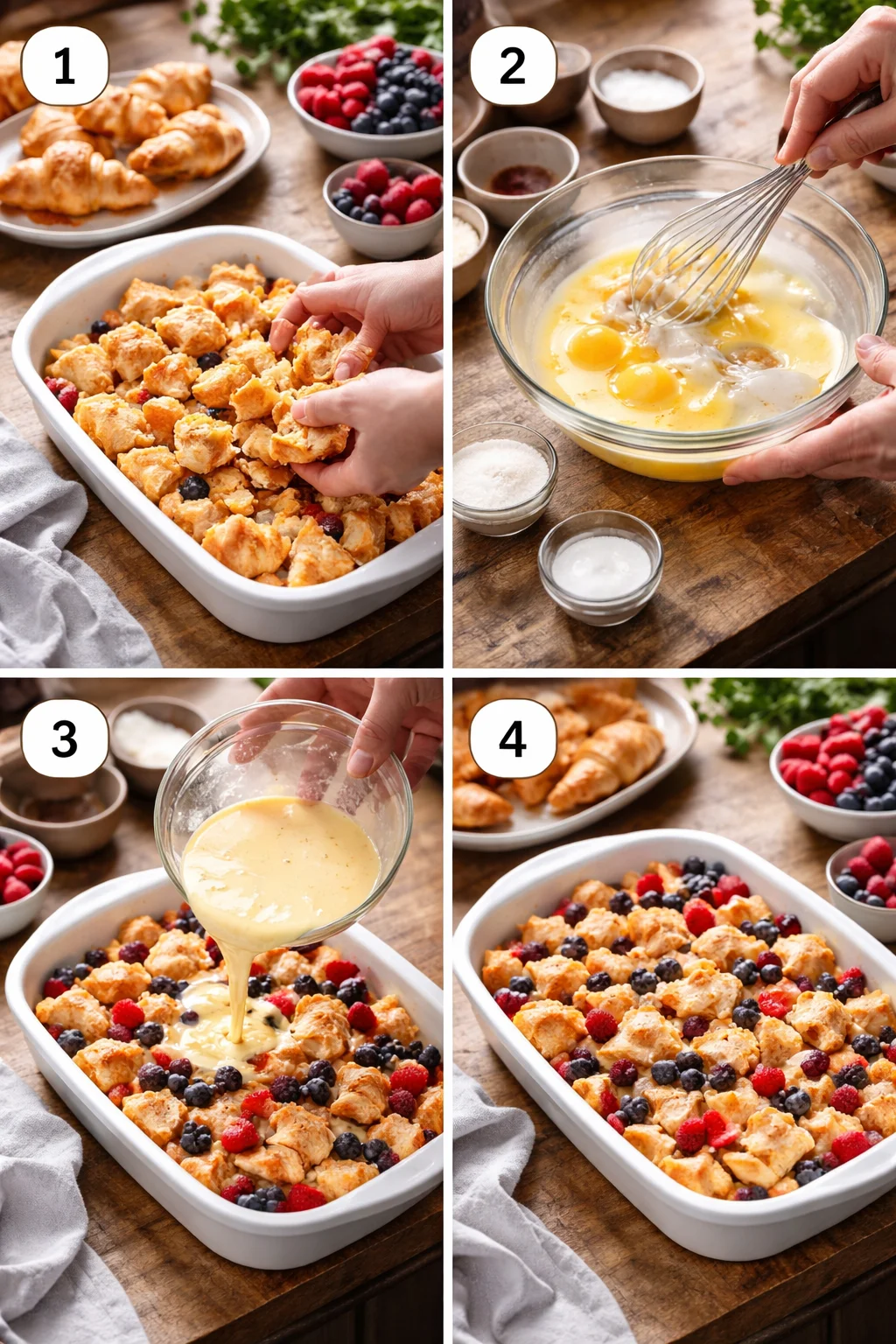 Berry Breakfast Croissant Bake