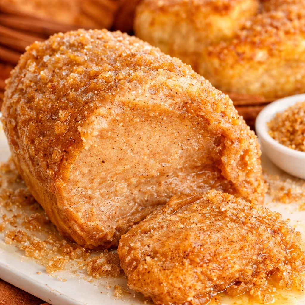 Creamy Brown Sugar Cinnamon Butter spread on warm biscuits.