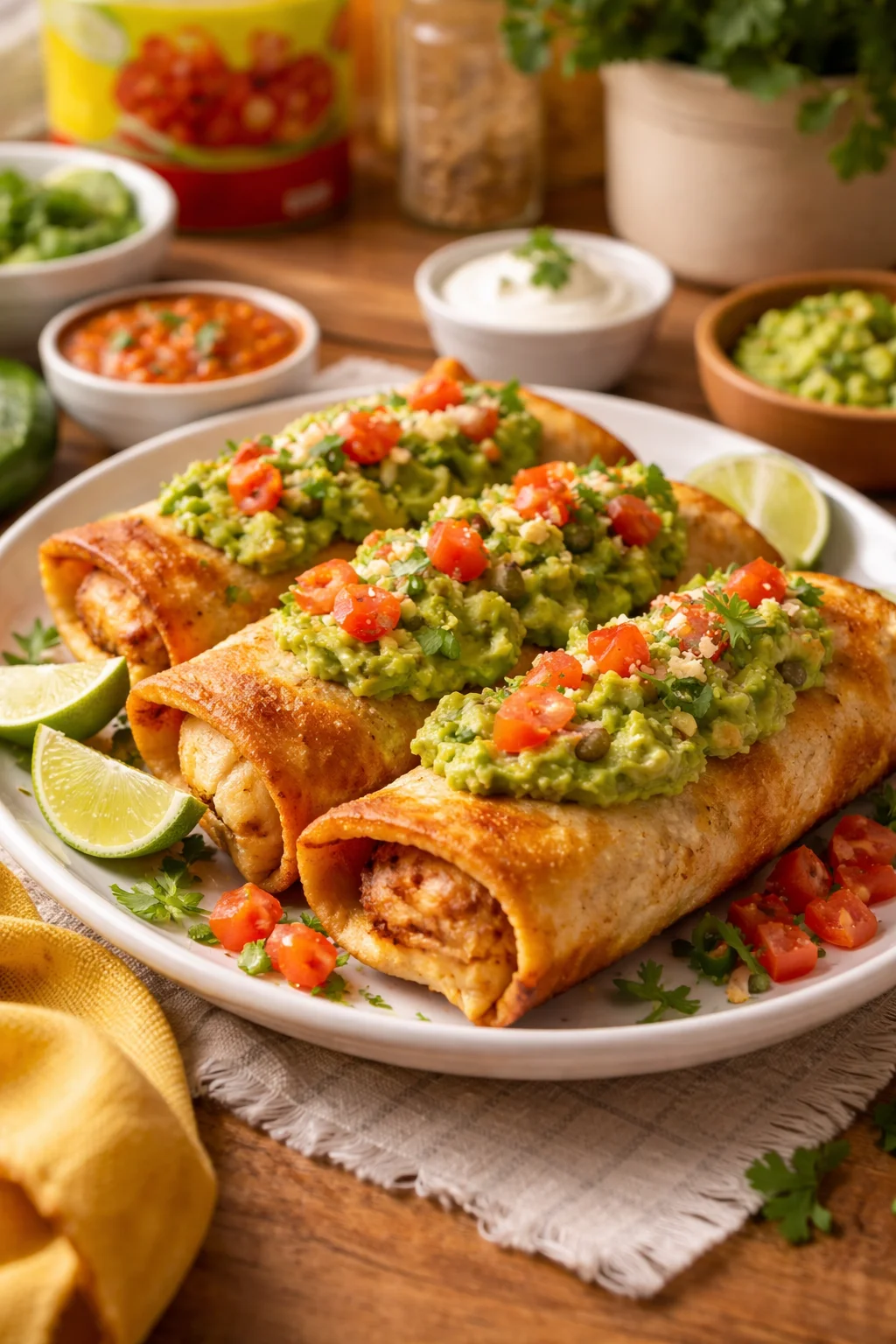 Chicken chimichangas