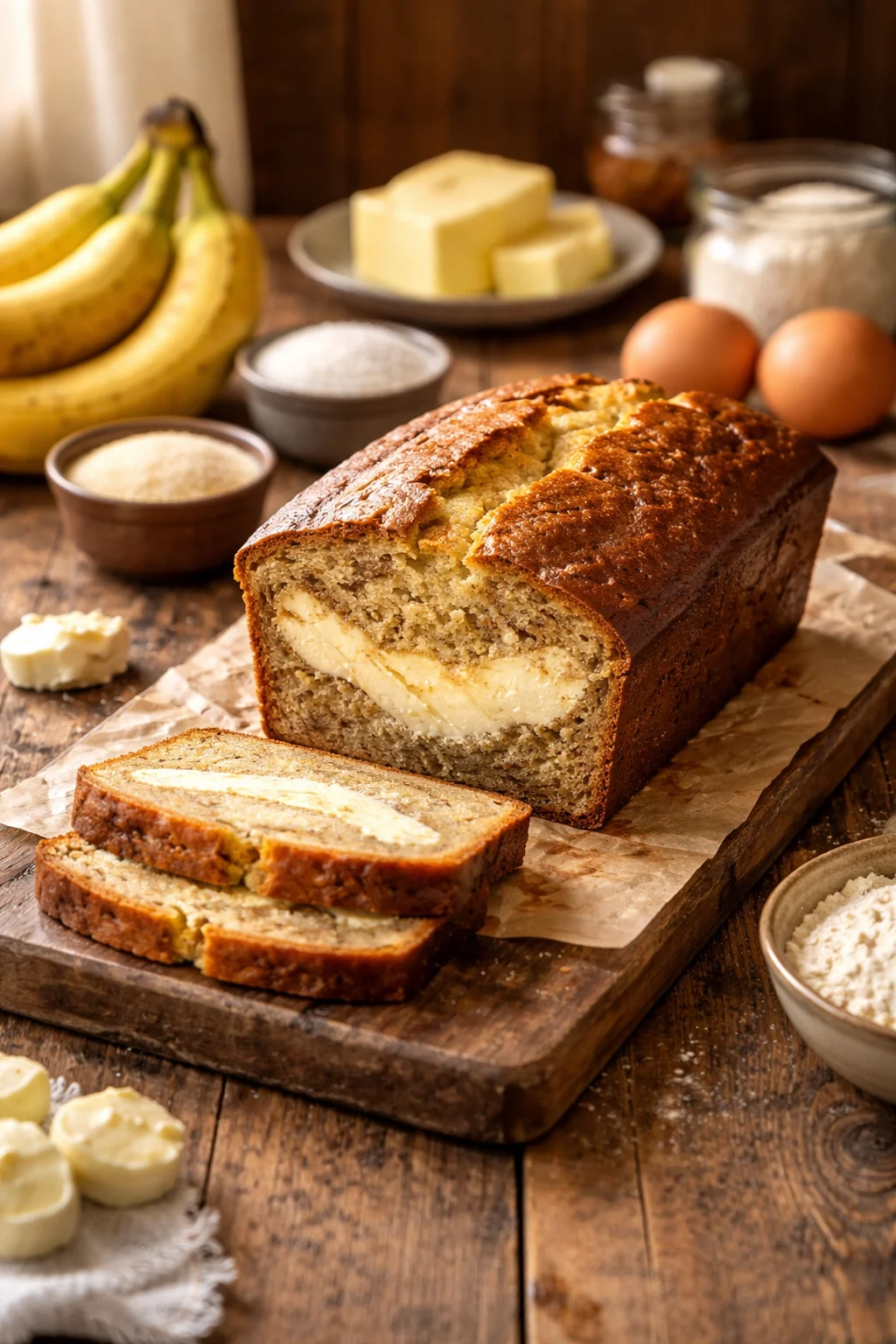 Cream Cheese Banana Bread