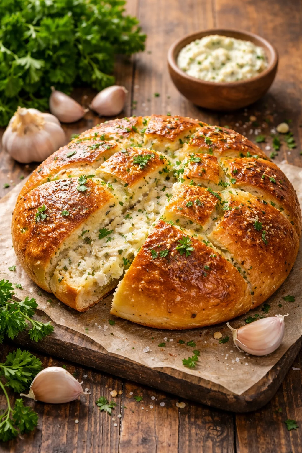 Cream Cheese Garlic Bread