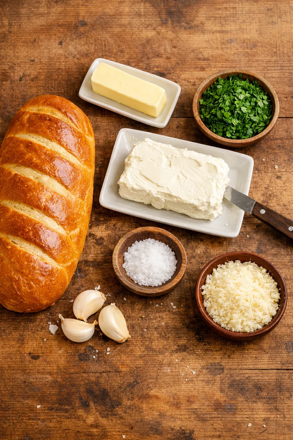 Cream Cheese Garlic Bread