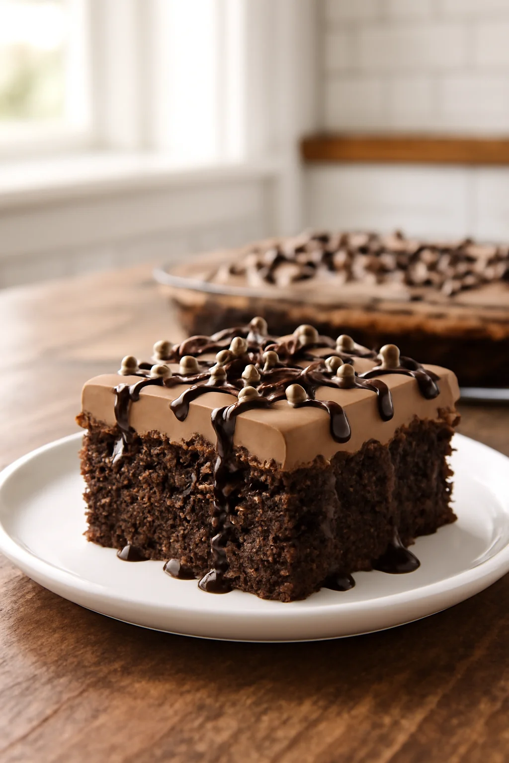 DEATH BY CHOCOLATE POKE CAKE