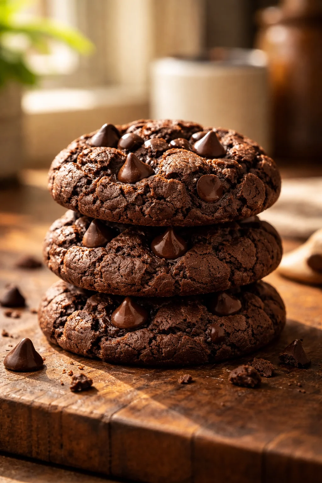 Double Chocolate Chip Cookies: