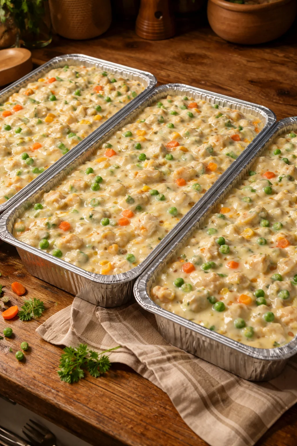 FREEZER CHICKEN POT PIES