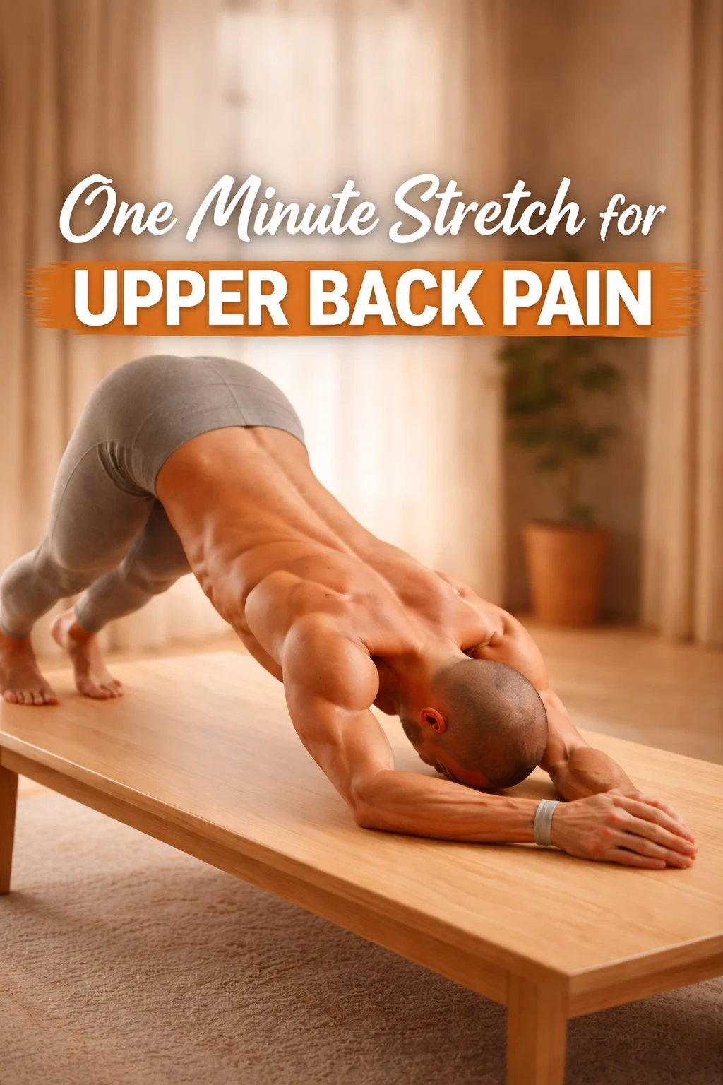 How This One Minute Table Stretch Can Help Your Upper Back Pain
