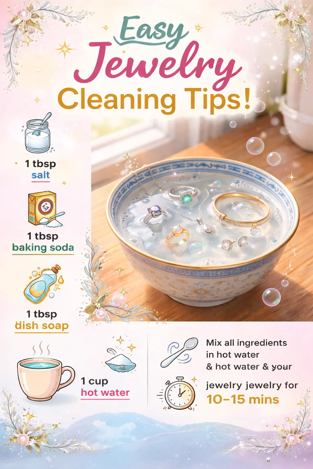 Jewelry Cleaning Can Be Easy With Simple Ingredients