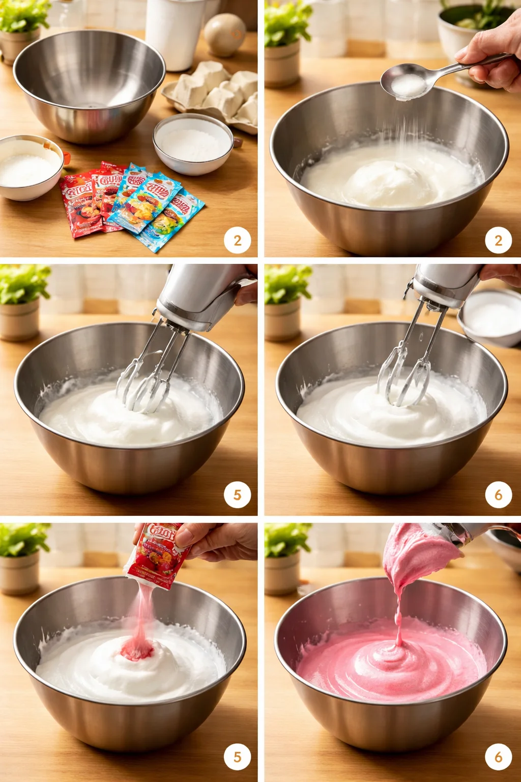 Kool-Aid Meringue Cookies