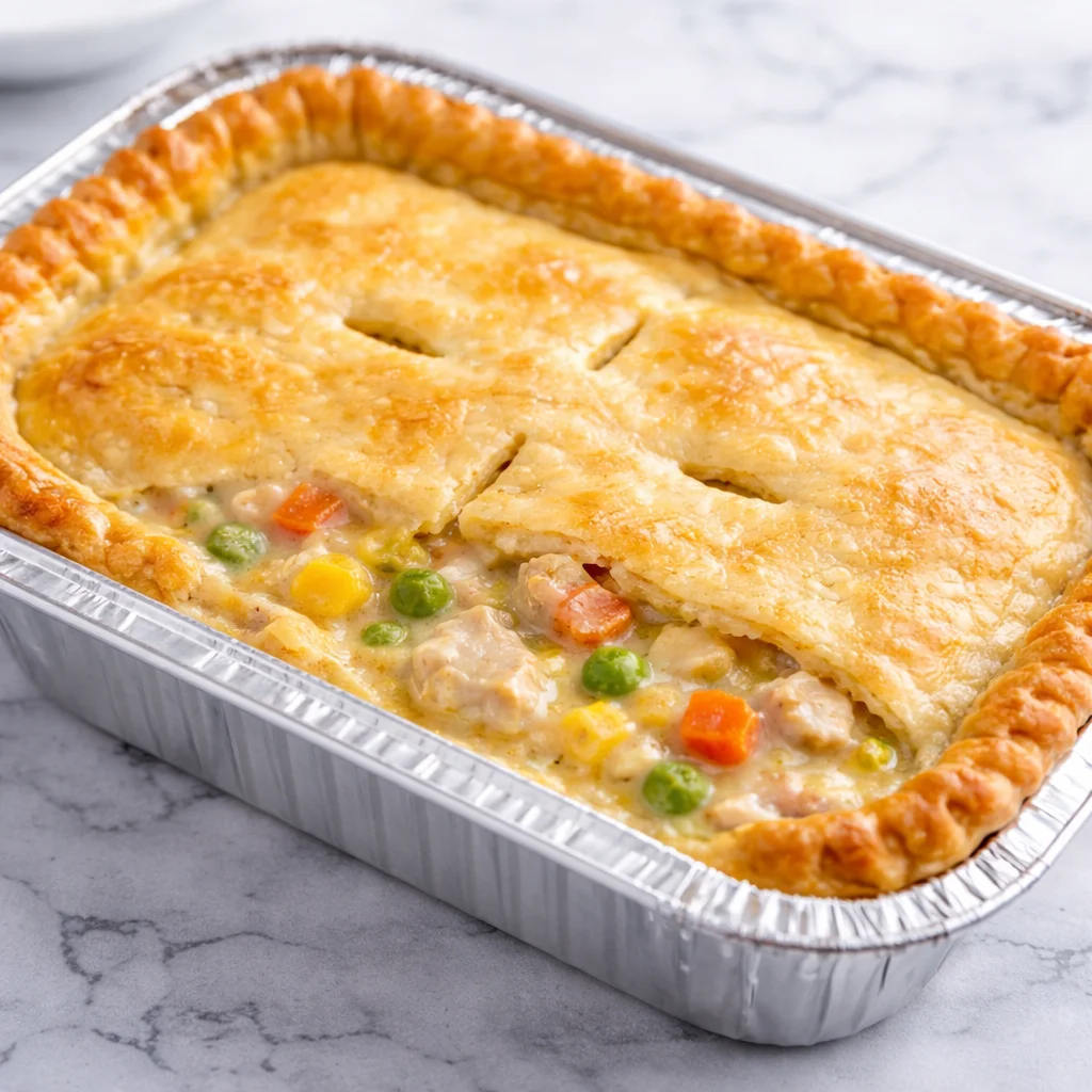 Delicious Make-Ahead Chicken Pot Pie with creamy filling and flaky crust