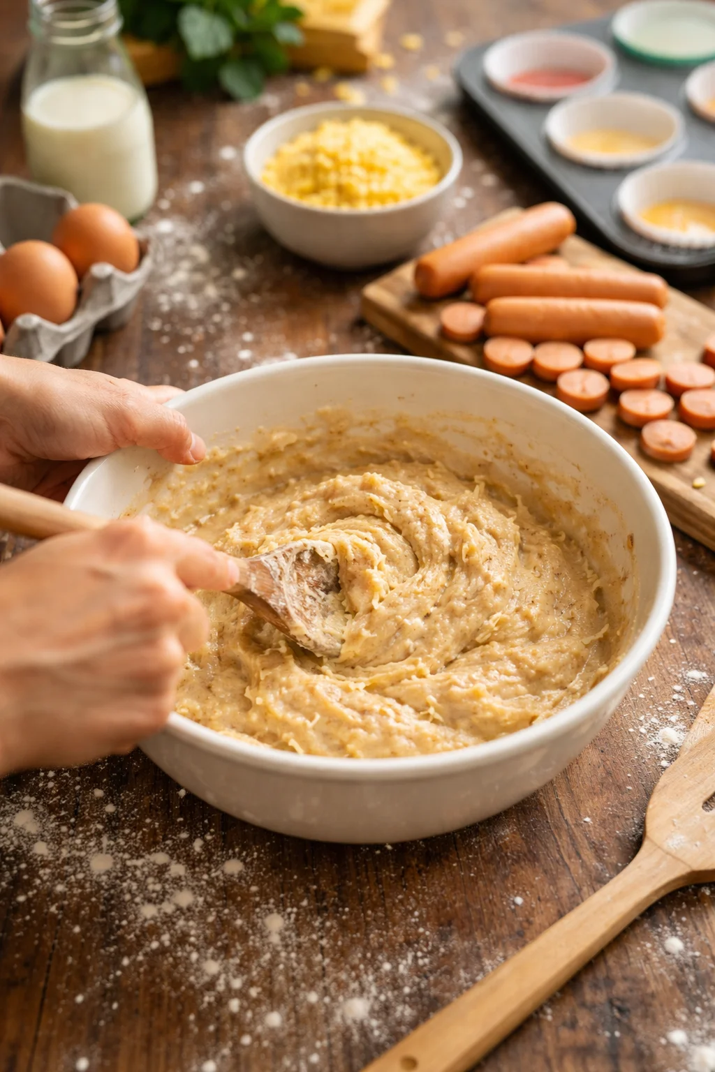 MINI CORN DOG MUFFINS