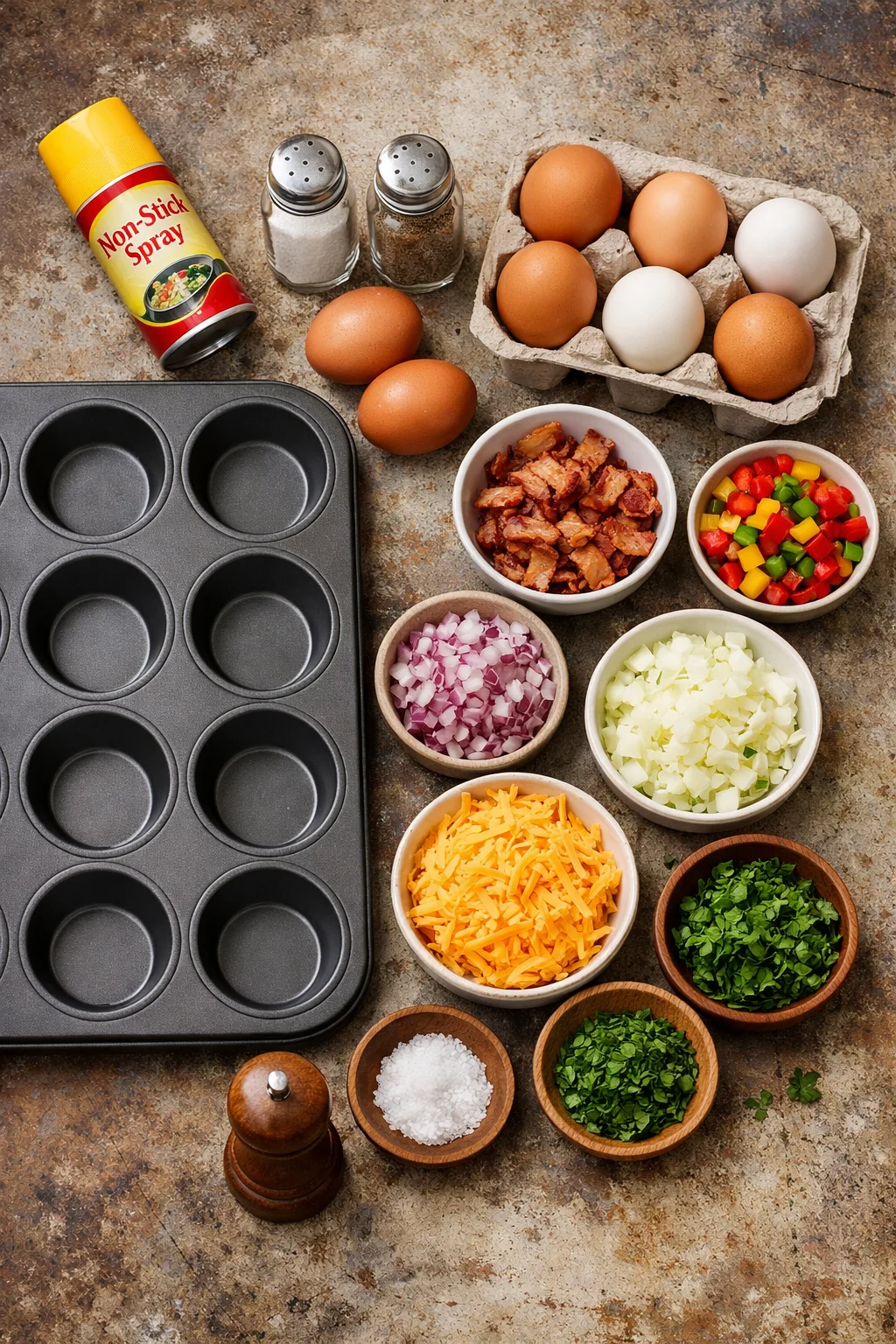 Muffin Tin Baked Eggs