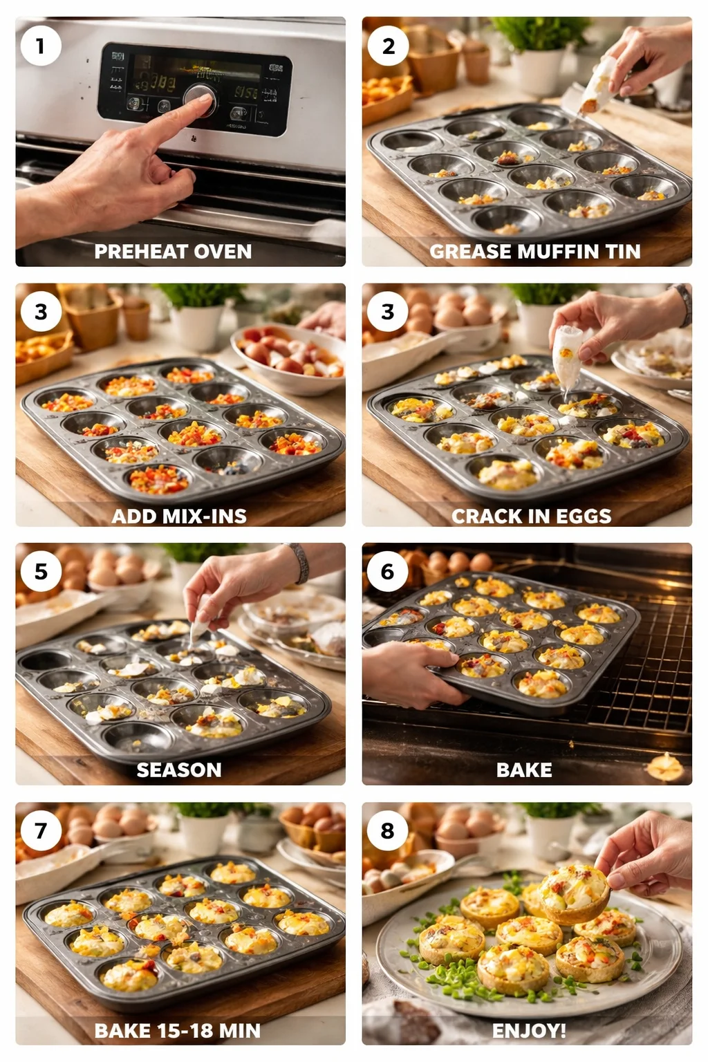 Muffin Tin Baked Eggs