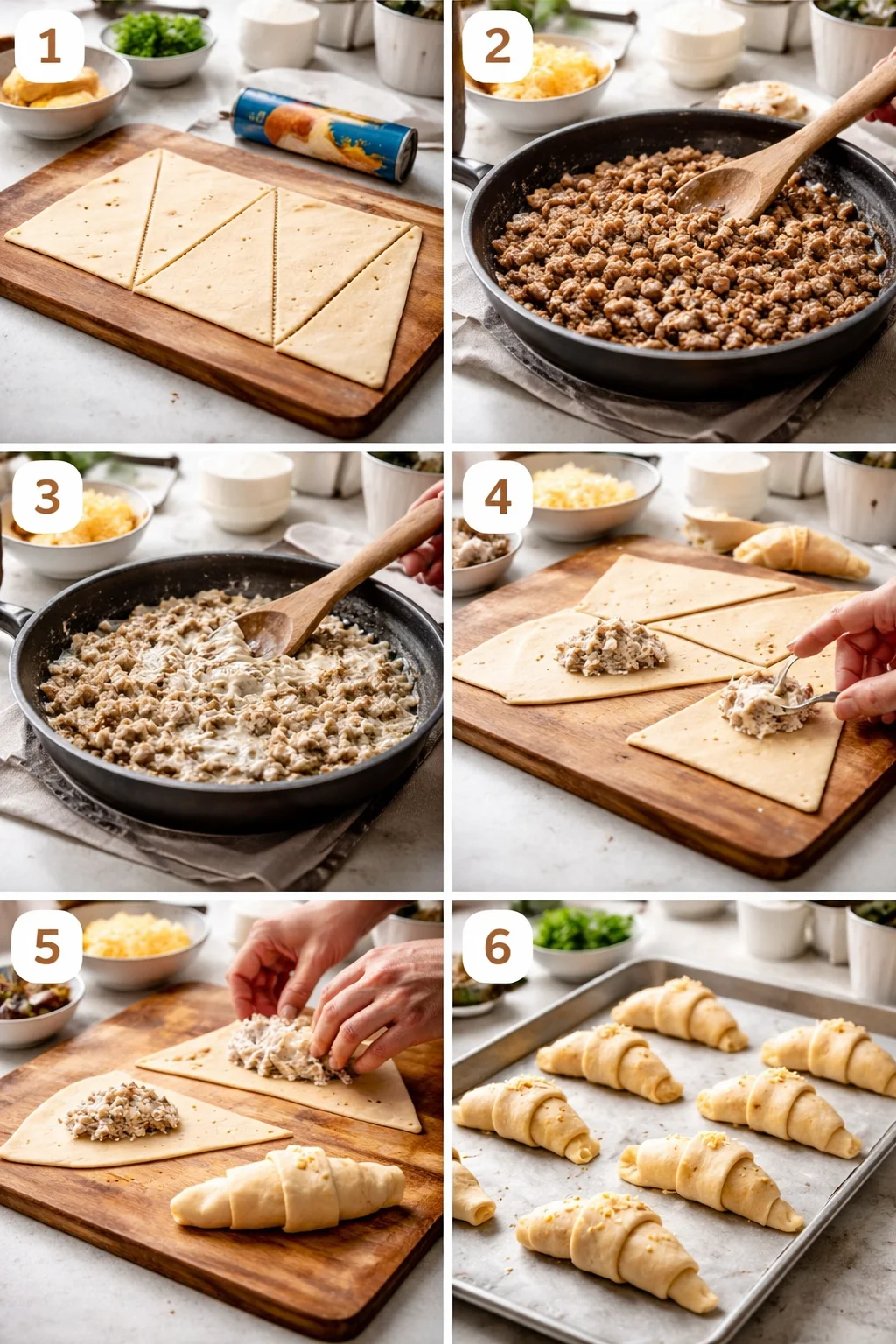 Sausage Cream Cheese Crescent Rolls