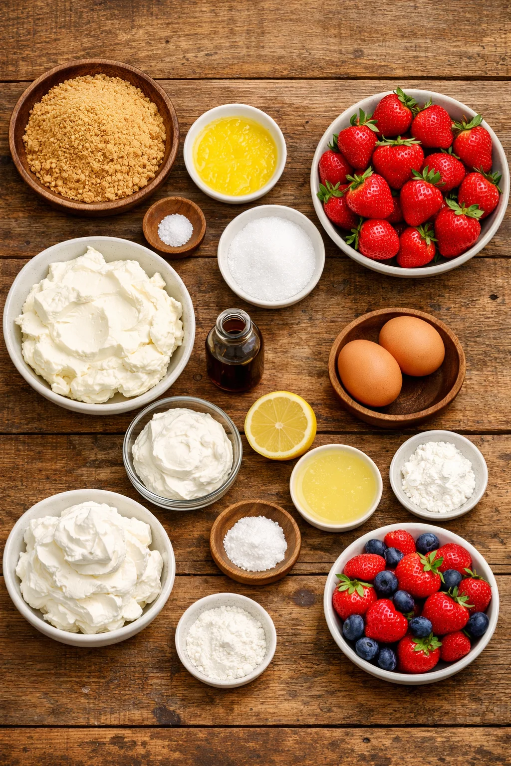 Strawberries and Cream Cheesecake