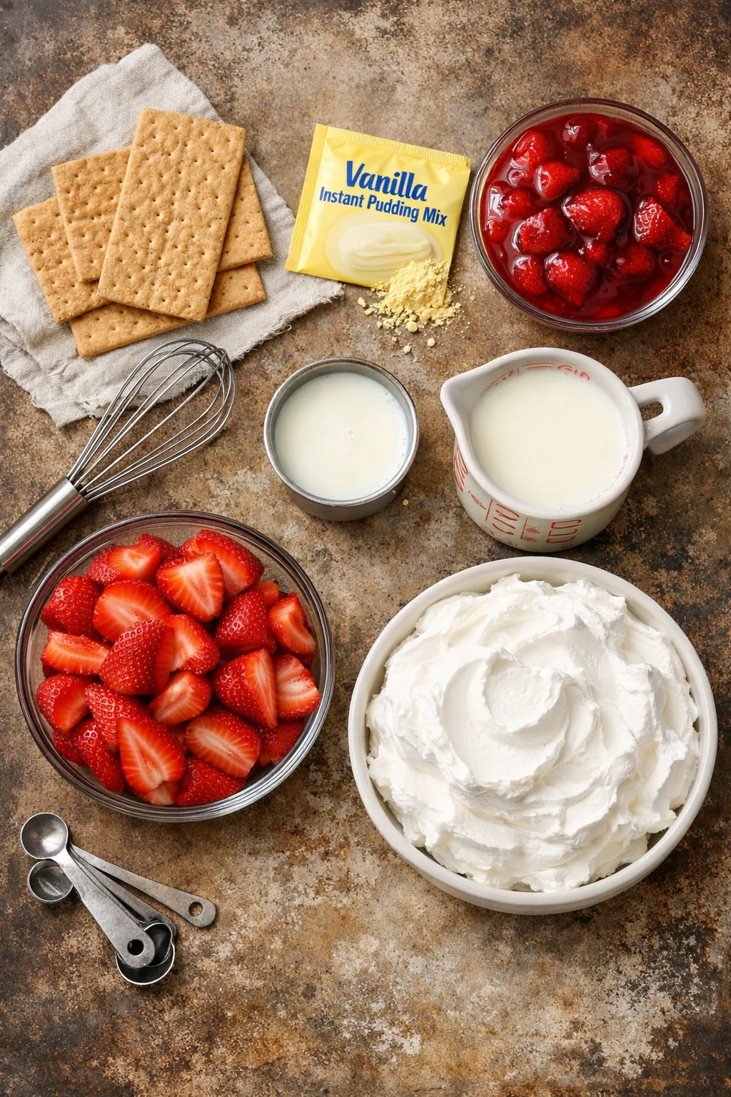 Strawberry Eclair Cake