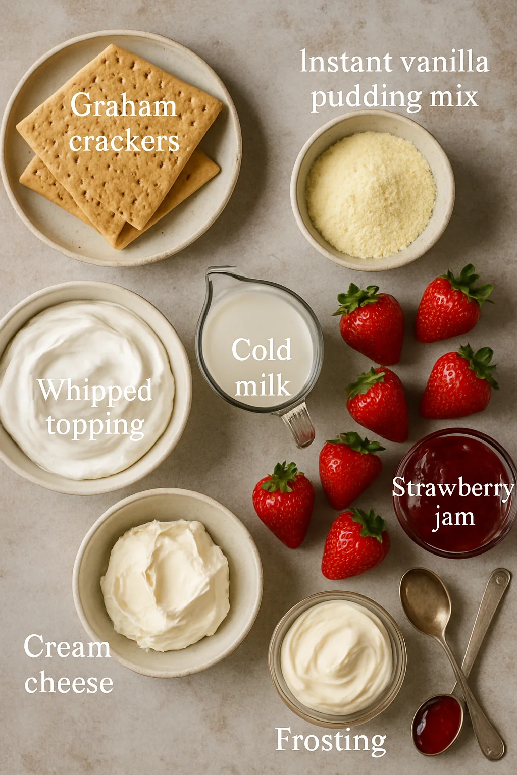 STRAWBERRY ECLAIR CAKE!