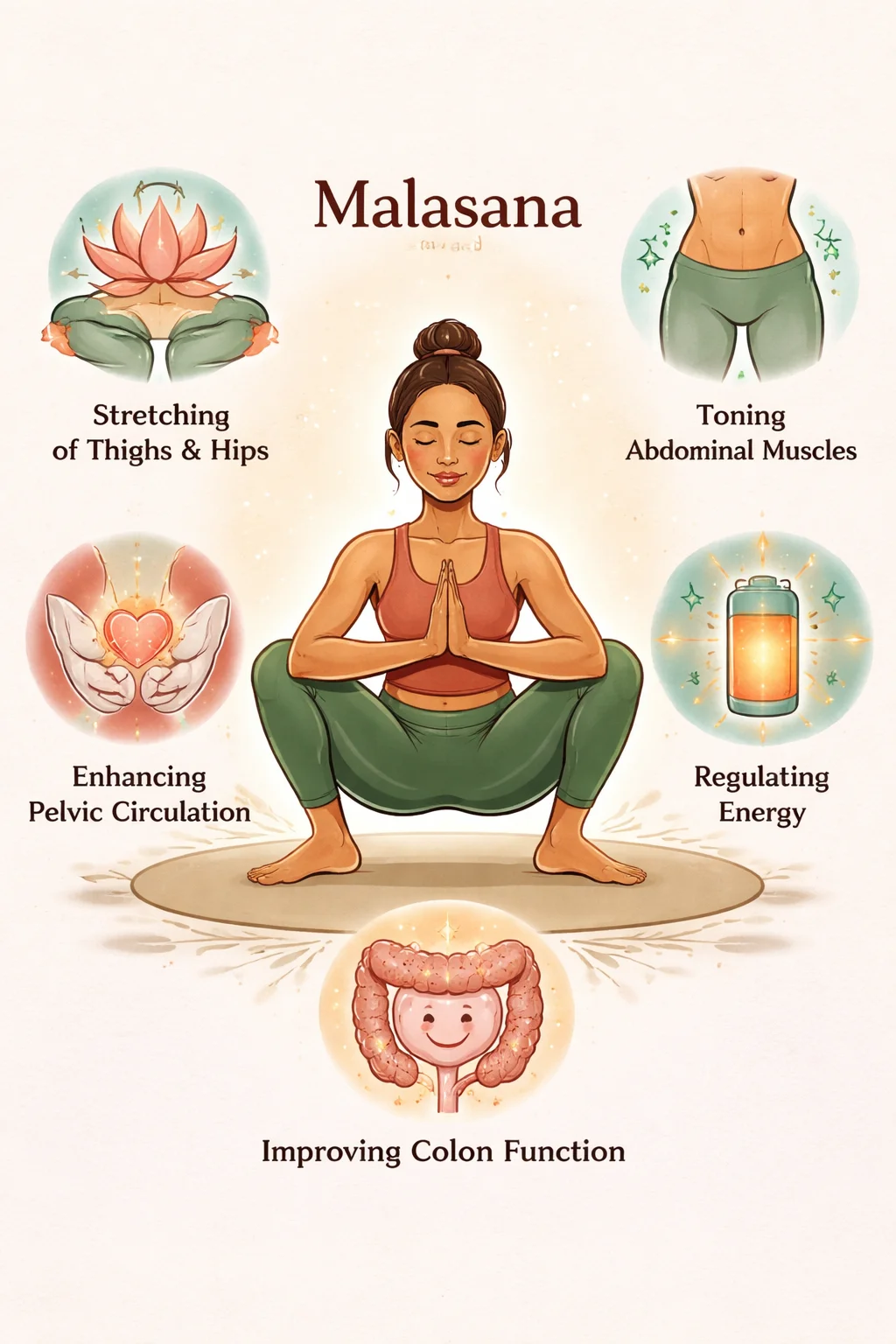 The Malasana Pose Reveals Many Benefits