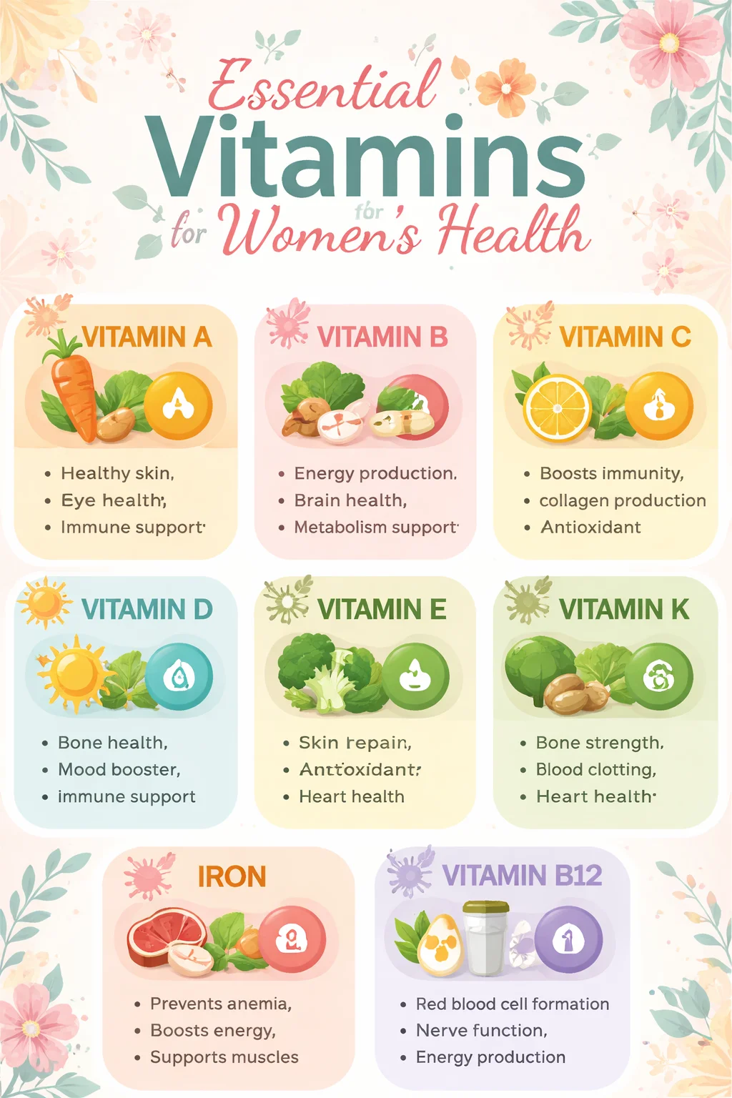 Top Vitamins That Can Support Women's Health