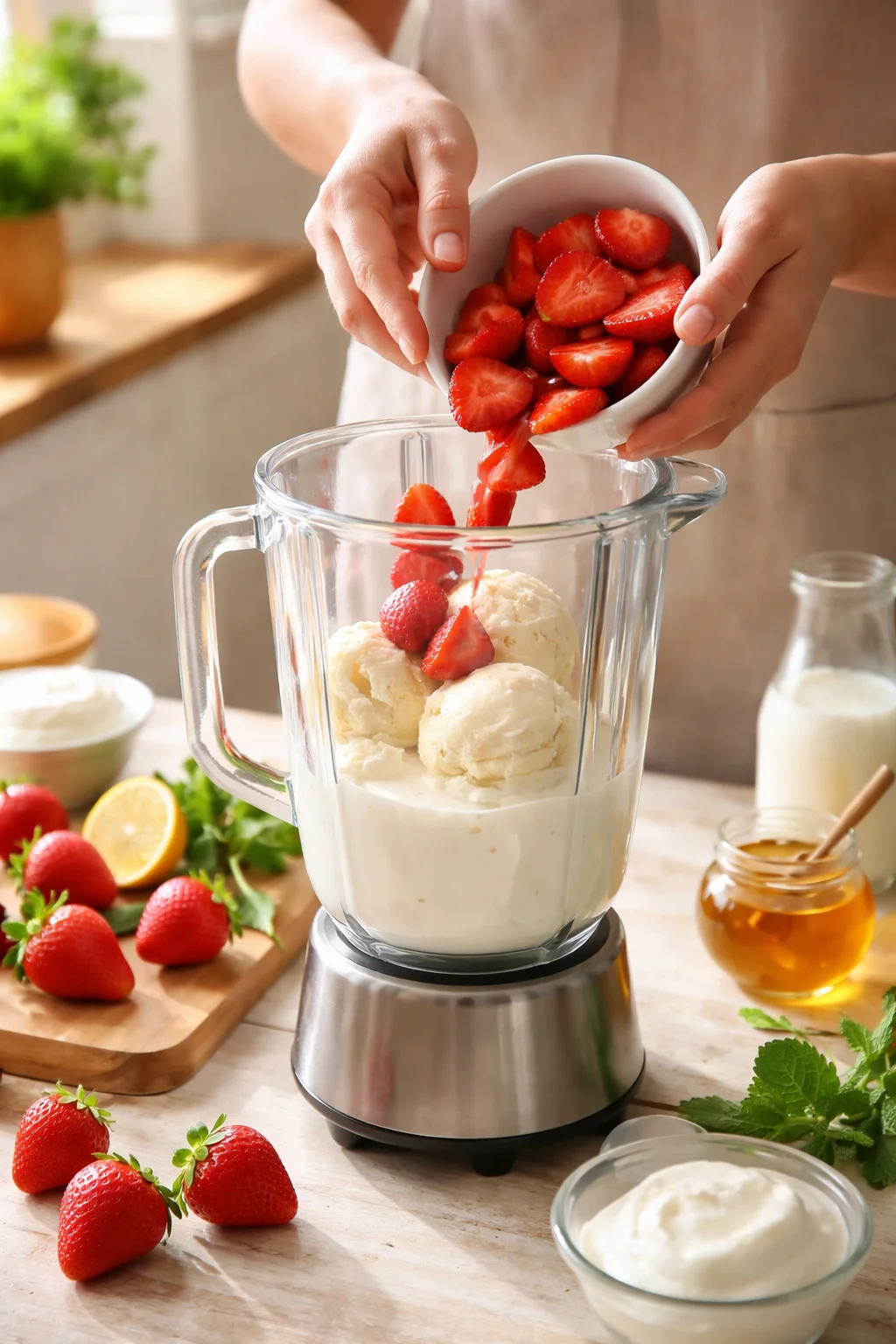 WENDY'S STRAWBERRY FROSTY