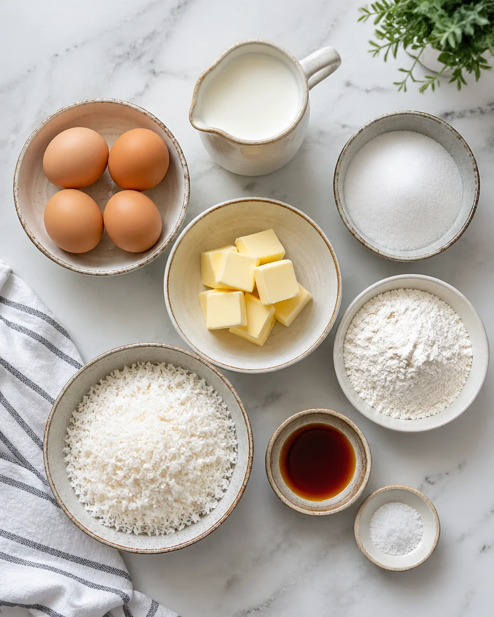 Baby Coconut Impossible Pies