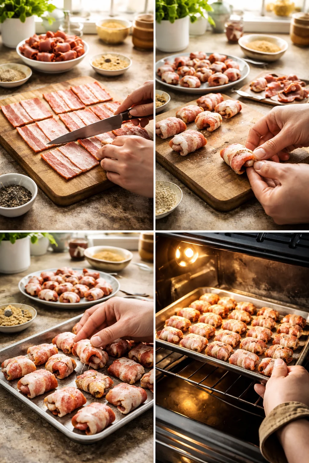 BACON WRAPPED SMOKIES