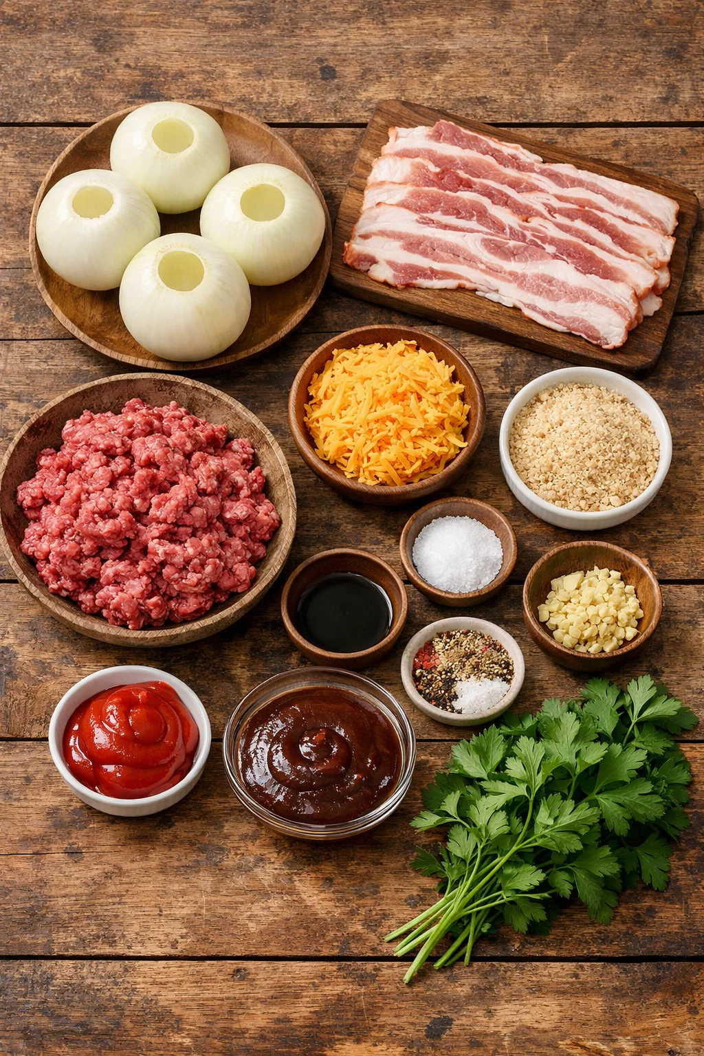 Bacon Wrapped Stuffed Onion Bombs