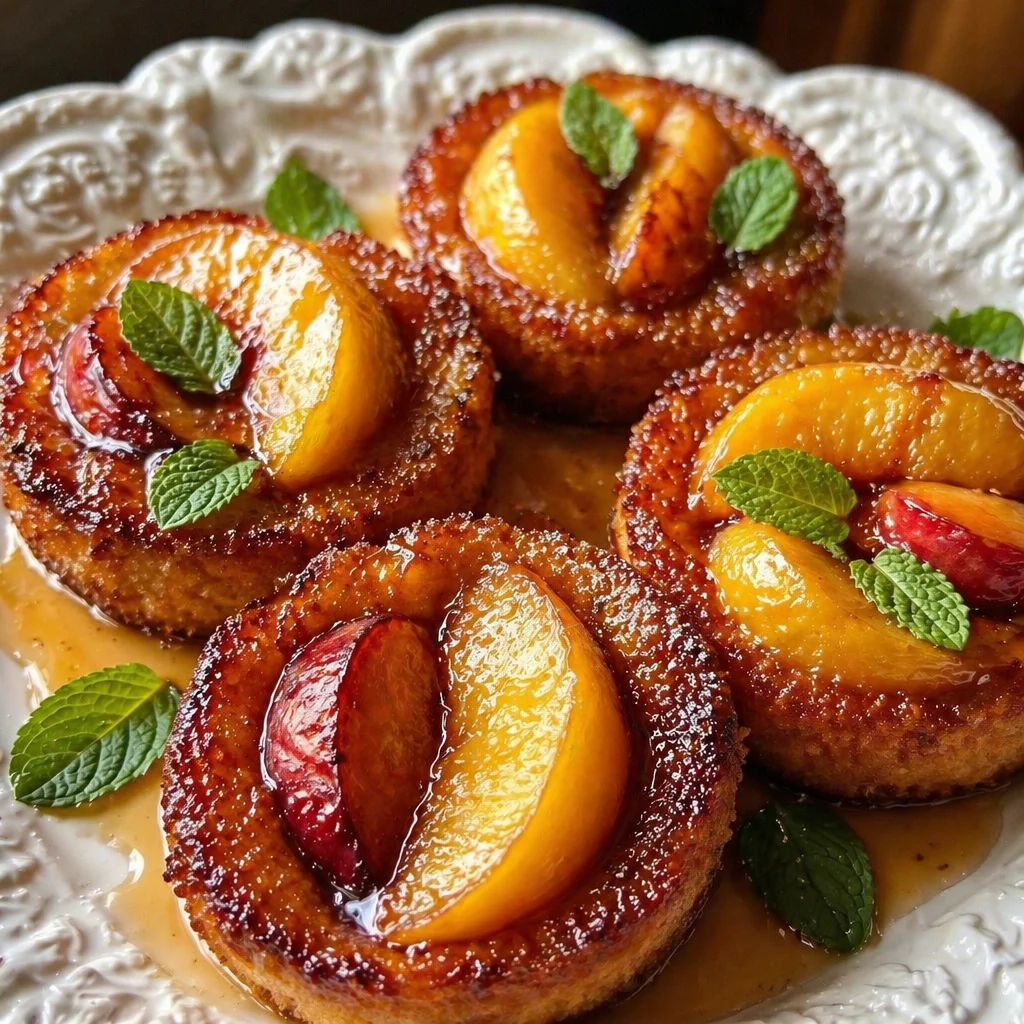 Brown Butter Peach Heaven Cupcakes topped with peach vanilla bean buttercream.