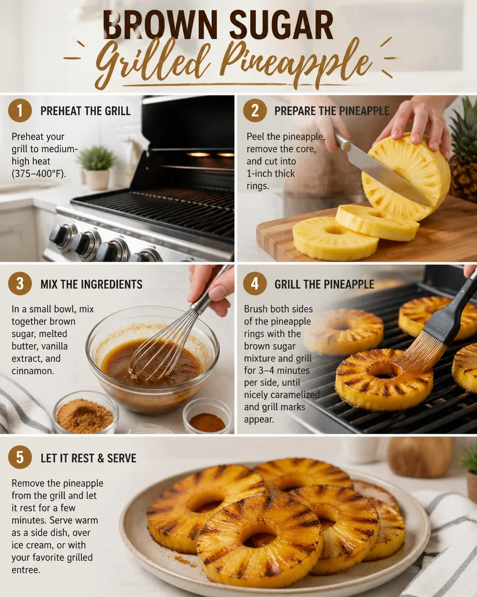 Brown Sugar Grilled Pineapple