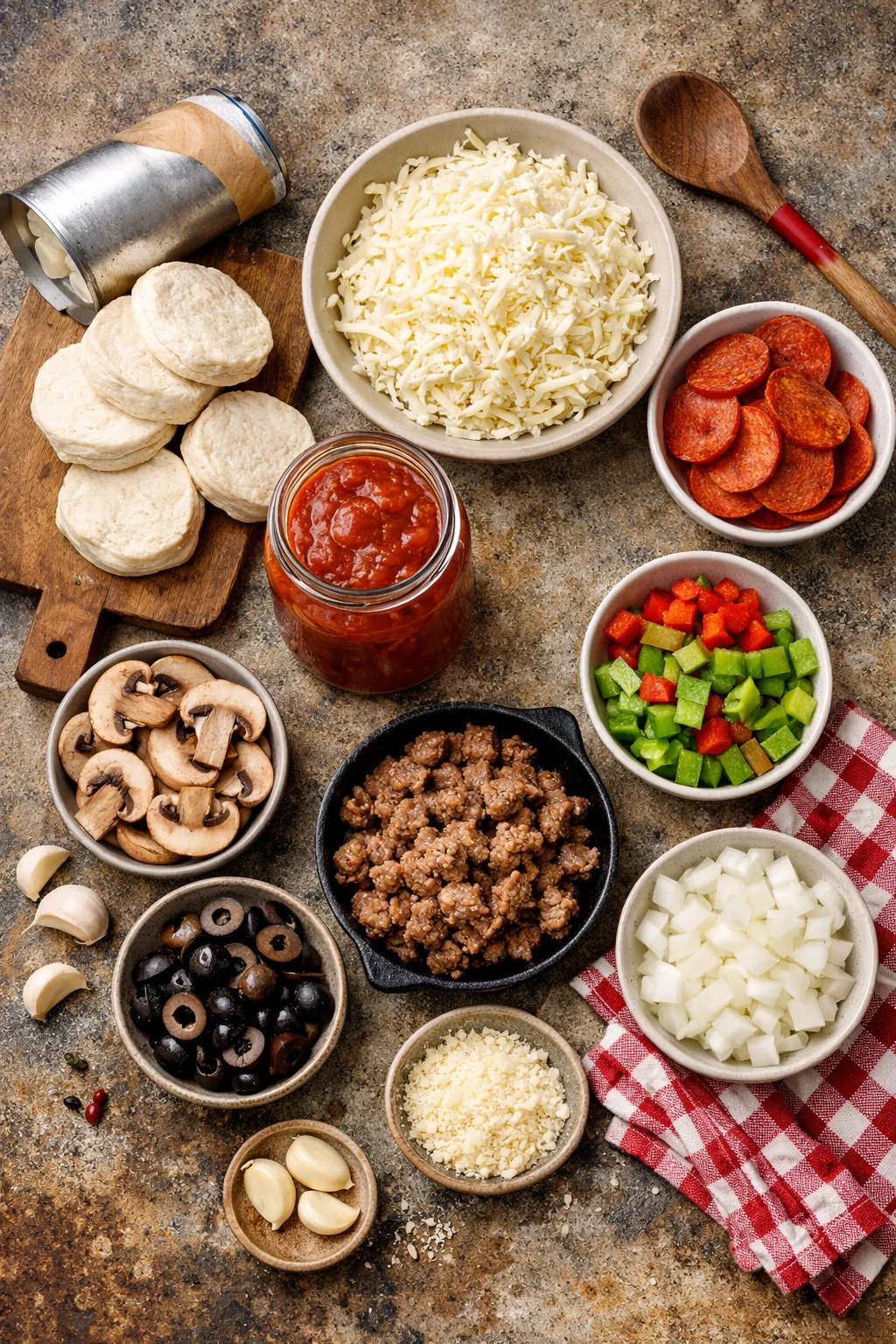 BUBBLE UP PIZZA CASSEROLE