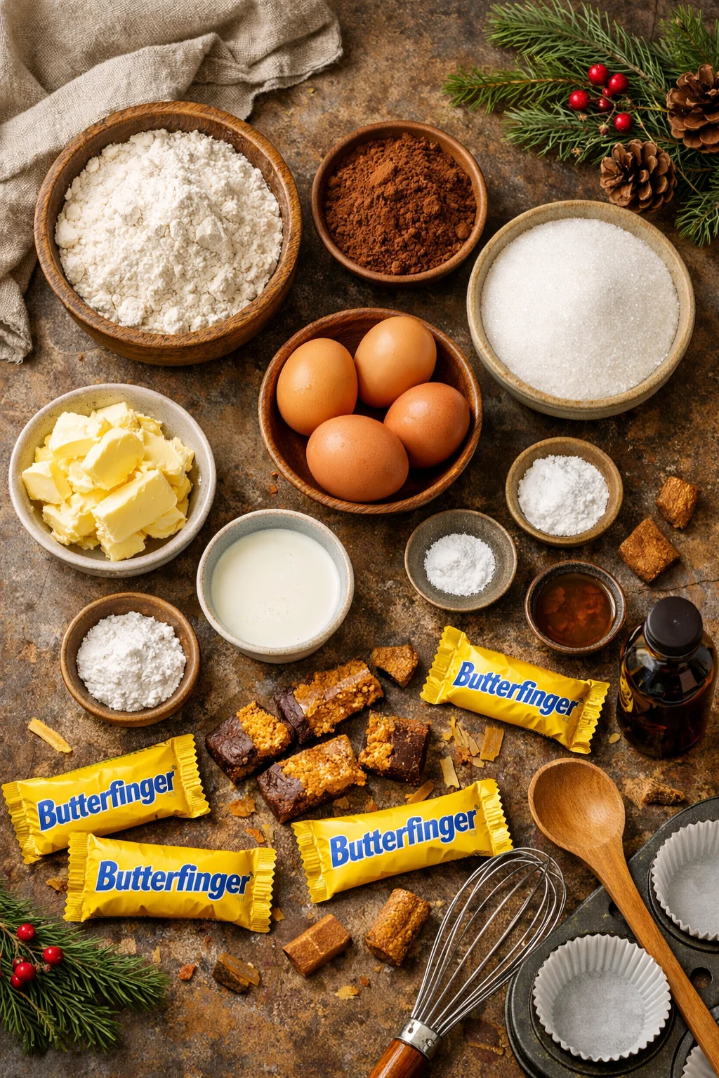 Butterfinger Cupcakes