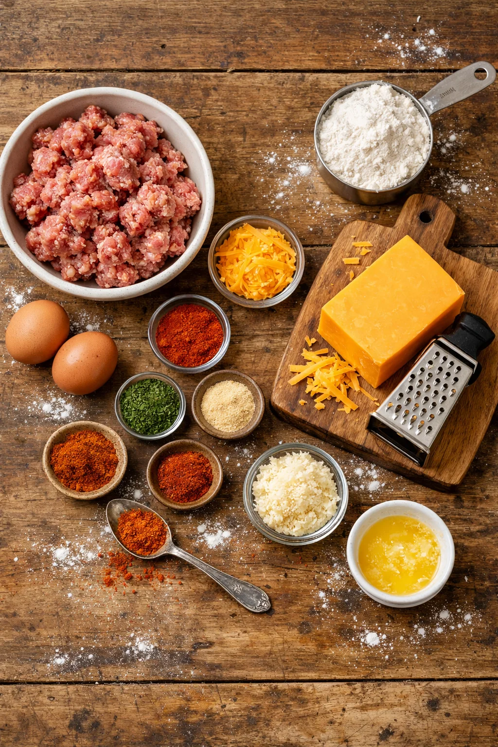 CHEDDAR BAY SAUSAGE BALLS