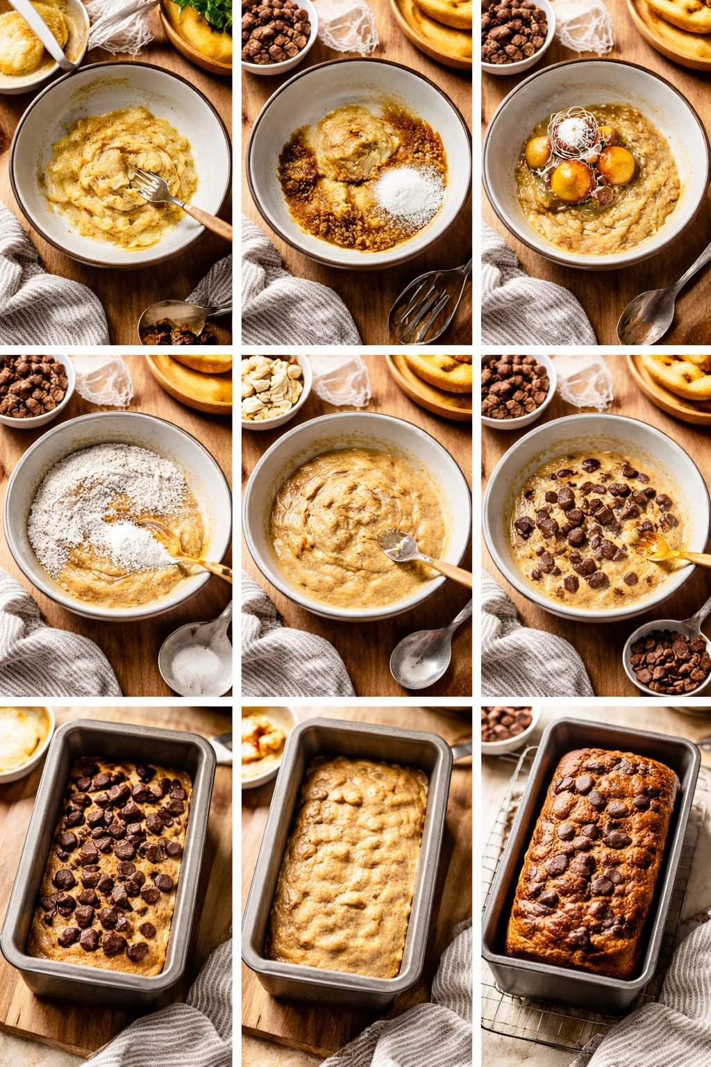 Chocolate Stuffed Banana Bread