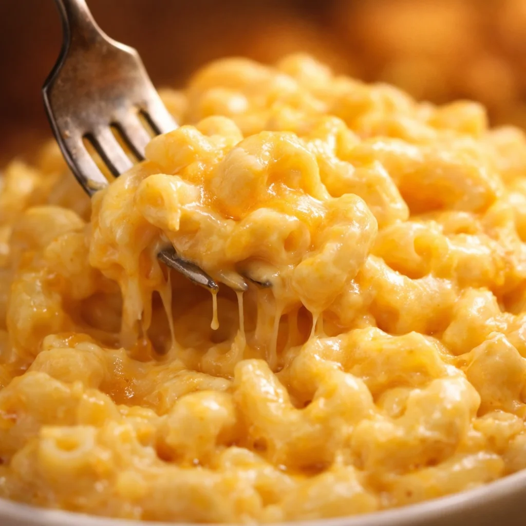 Delicious Copycat Chick-Fil-A Mac & Cheese with creamy cheese sauce and elbow pasta